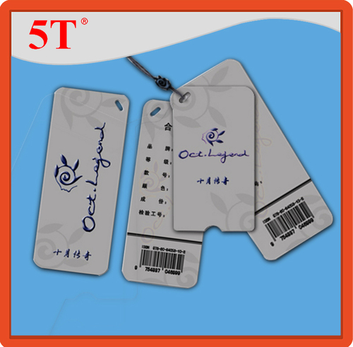 Off White Akdmks Black Hang Tags With Barcode And Partial Epoxy Sticker