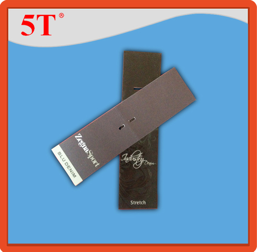 Black And Gray Hang Tags With Rectangular Holes