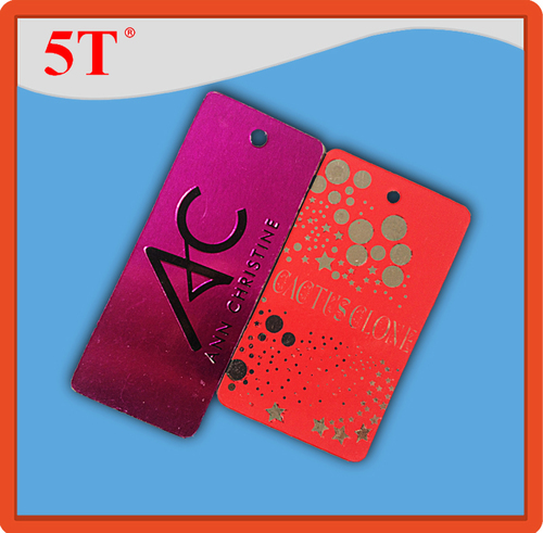 Paper Foil Stamping And Logo Embeded Hang Tags