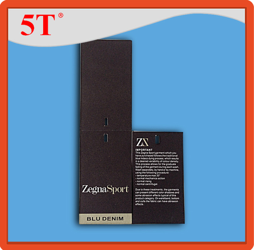 Black Hang Tags With Rectangular Holes