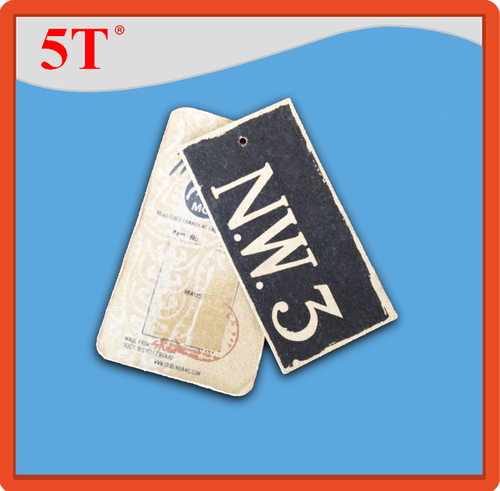 Rectangle Full Color Printing Paper Hang Tags For Bags Shoes And Garments