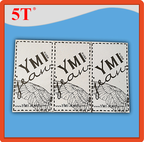 YMI Jeans Hang Tags - Paper Material, 7.62mm Thickness | White Color, Water Activated Adhesive, RFID Tape, Perfect for Jeans & Garments