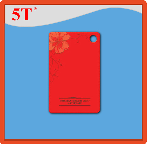 Red Foil Stamping And Logo Embeded Hang Tags