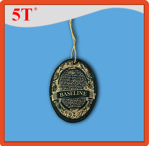 Green Foil Stamping And Logo Embeded Hang Tags