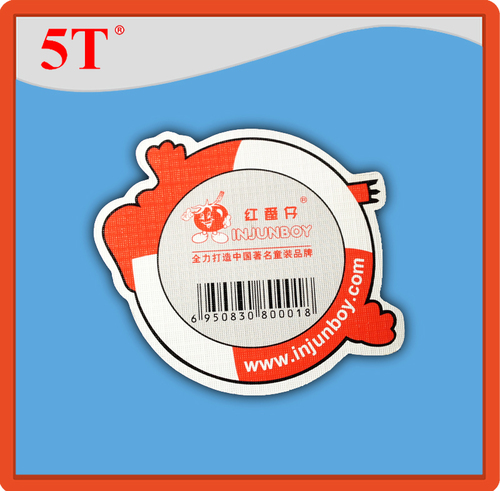 Red And Blue Baby Clothes Hang Tags Cut In Nice Appearance