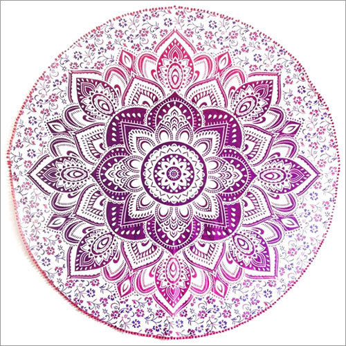 Mandala Round Tapestry