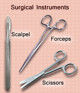 General Surgery Instruments - Stainless Steel Manual Operation for Hospital Use | Weighing 20-50 Grams