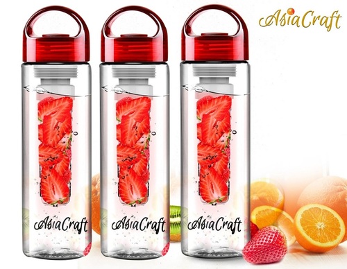 Fruit Infuser Water Bottle 800 ML (Assorted Colors)