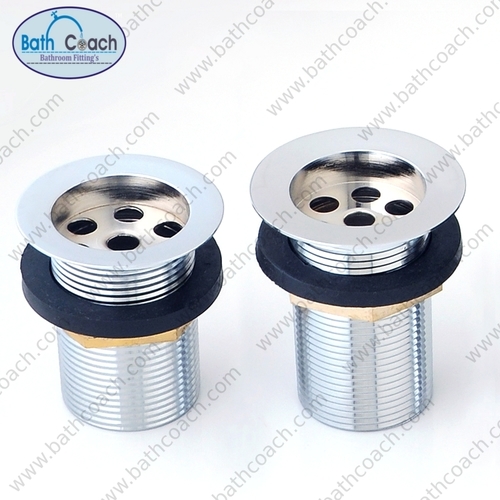 Brass Waste Coupling - 76.2-127mm Male Round Design, Anti-Corrosive Polished Finish, High Durability for Bathroom Fitting Applications