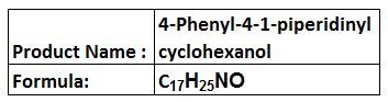 4-Phenyl-4-1-Piperidinyl Cyclohexanol - White Crystalline CAS 1407-85-8 | Hair Analysis PCP Detection Forensic Tool