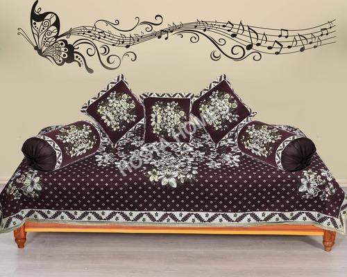 BROWN DIWAN COVER SET