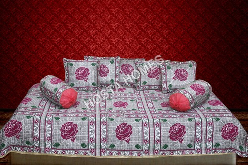 MULTICOLOR FLORAL DIWAN COVER SET