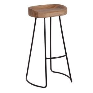 Industrial metal bar and counter stool