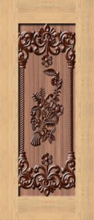 3D Carving Pvc Membrane Door Skin Print