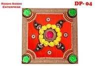 Flower Design Acrylic Rangoli Plates