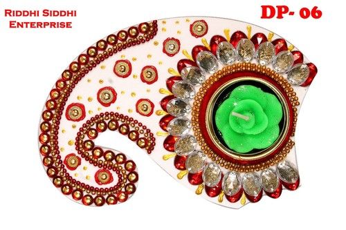 Acrylic Designer Rangoli Plates