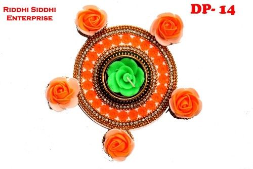 Acrylic Flower Rangoli Plates