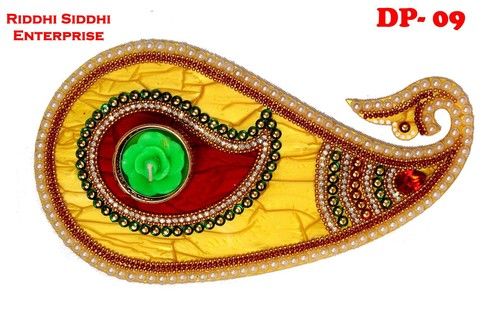 Mango Shaped Diya Platter