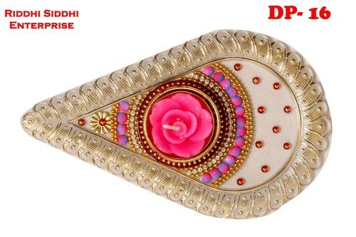 White Diya Platter