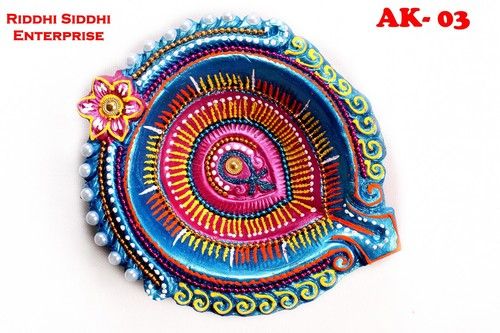 Blue Akhand Diya