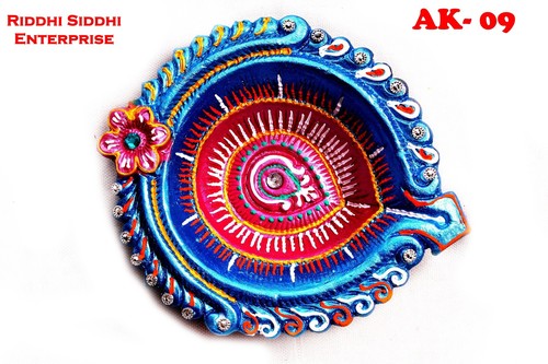 Blue Diwali Akhand Diya