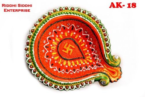 Akhand Rangoli Design Diya