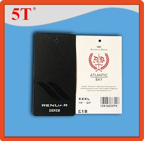 Black And White Uv Varnish Printed Price Tags