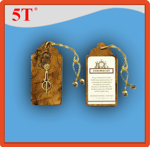 Brown Vintage Style Hang Tag Printing