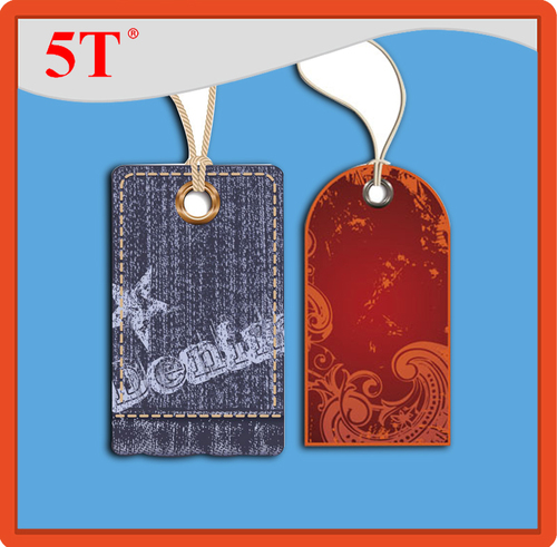 Blue And Red Wild Jeans Hang Tag