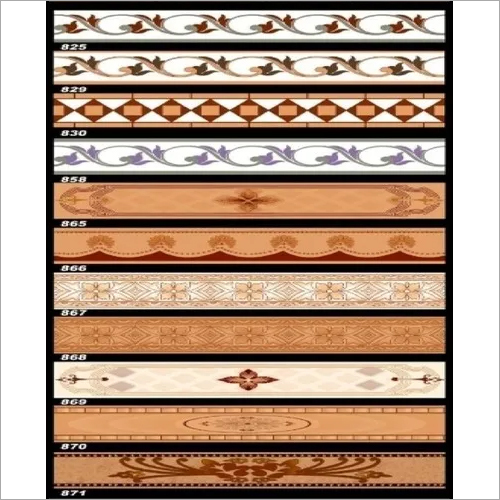 Multi Color Bathroom Border Tiles