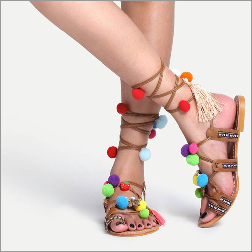 Multi Ladies Leather Sandals