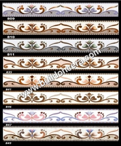 Multi Color Decorative Border Tiles