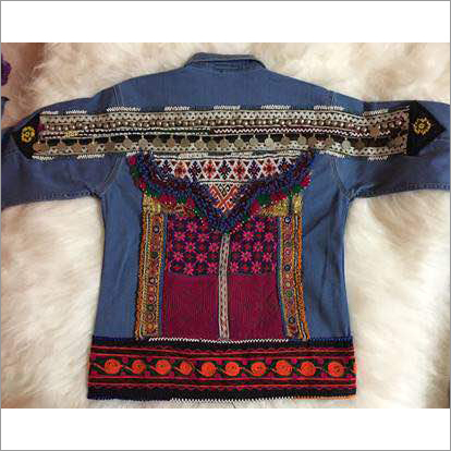 Blue Fine Embroidery Jackets