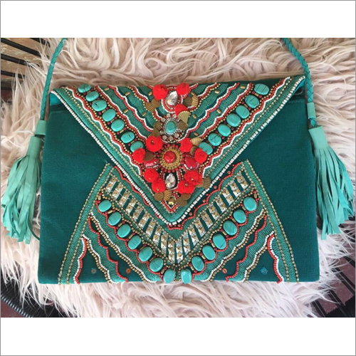 Light Green Women Beach Bag