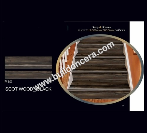 1200X300 Step Riser - Ceramic, 1200x300mm, Multi Color | Acid-Resistant, Heat Insulation, Non-Slip, Wear-Resistant, Gloss Finish, Interlocking Pattern