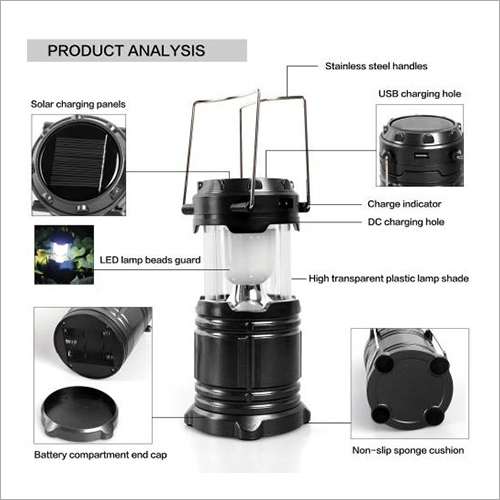 Solar Lamp With Cellphone Charger
