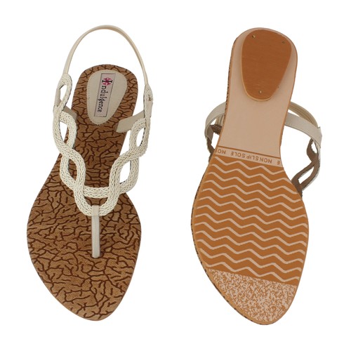 ladies casual flats beiges