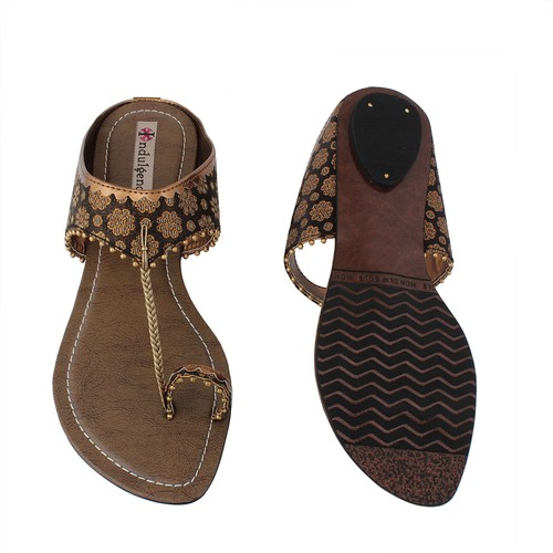 ladies kolhapuri black