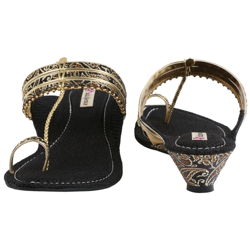 kholapuri balck & gold