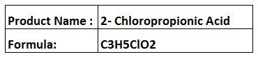 2-Chloropropionic Acid - Colorless Liquid Boiling Point 183-185 Â°C | Single Enantiomer High Purity Water Soluble