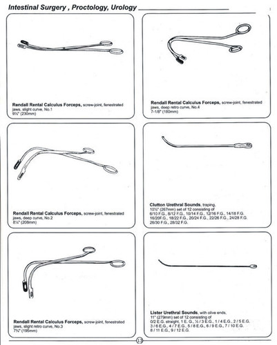 INTESTINAL SURGERY PROCTOLOGY UROLOGY