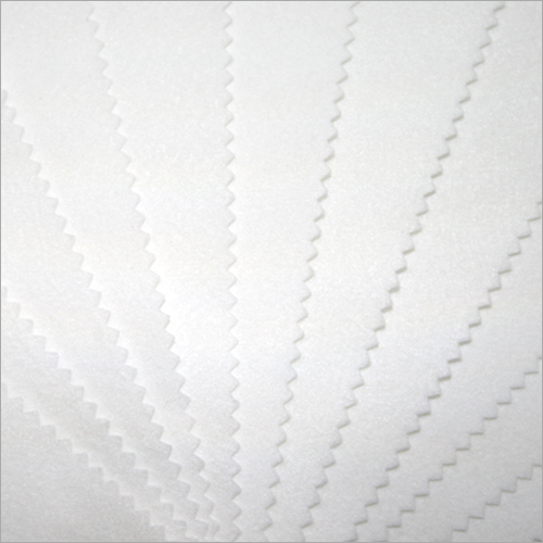 Needle Punched White Fabric