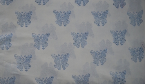 White Hand Block Printed Cotton Fabric