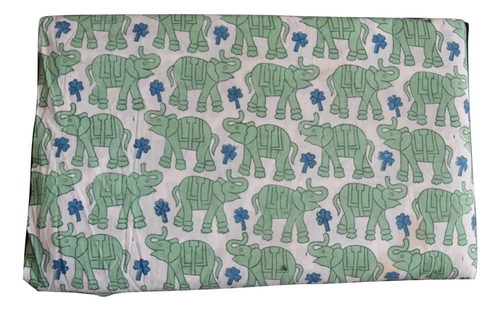 Multicolor Hand Block Printed Cotton  Fabric