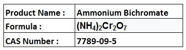 Ammonium Bichromate