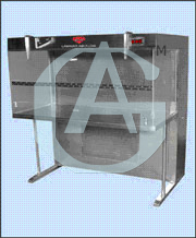 LAMINAR AIR FLOW HORIZONTAL STAINLESS STEEL 304 2x2x2 - HEPA Filters 99.97%, UV Light, Collapsible Door