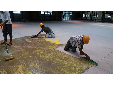 Primer Application for Epoxy Flooring system