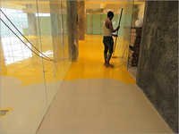 Application of Epoxy Top Coat for Gold Gym