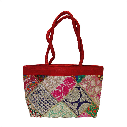 Zari Embriodery Round Bag