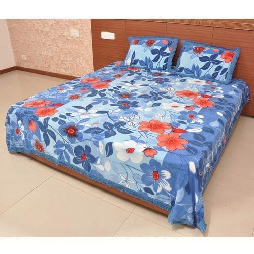 Fleece Bed Sheet With Pillow Covers